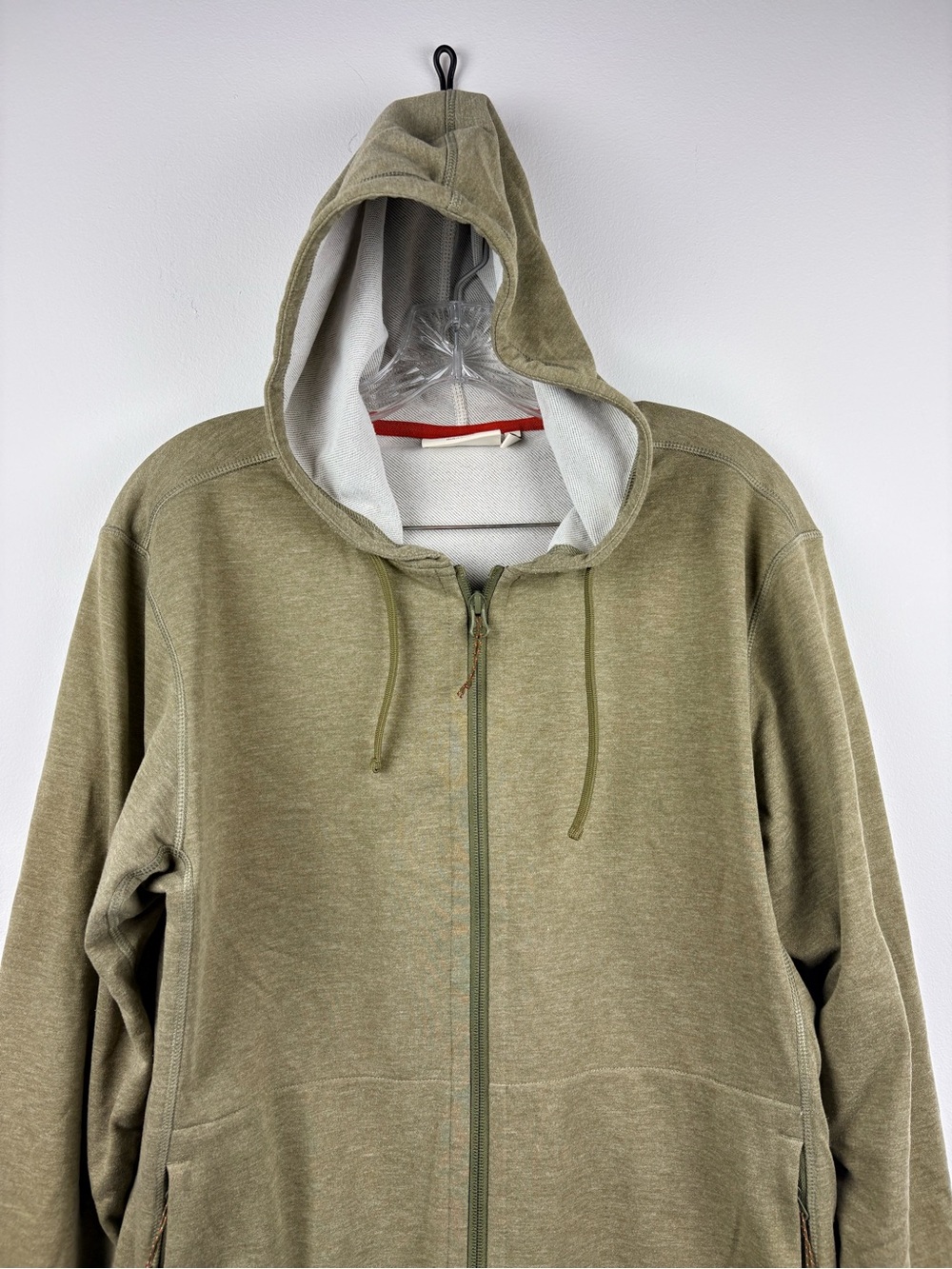 Fjällräven Men's High Coast Lite Full Zip Hoodie Lightweight Packable Green Sz M - Picture 4 of 16
